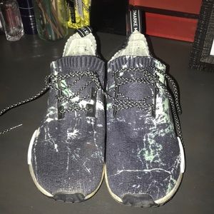 Adidas NMD R1 Green Marble Shoes